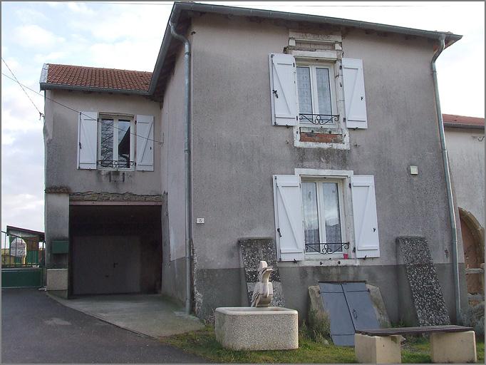 Ferme, élévation antérieure, ensemble face.
