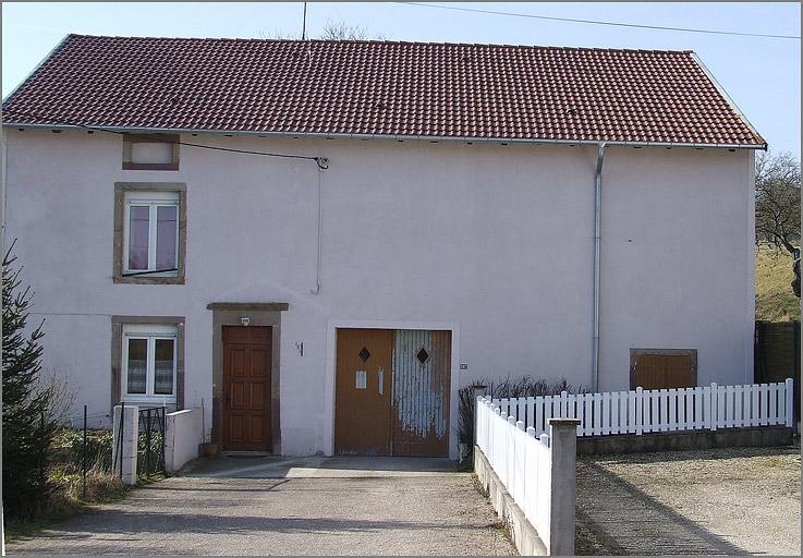 Ferme, élévation antérieure, ensemble face.