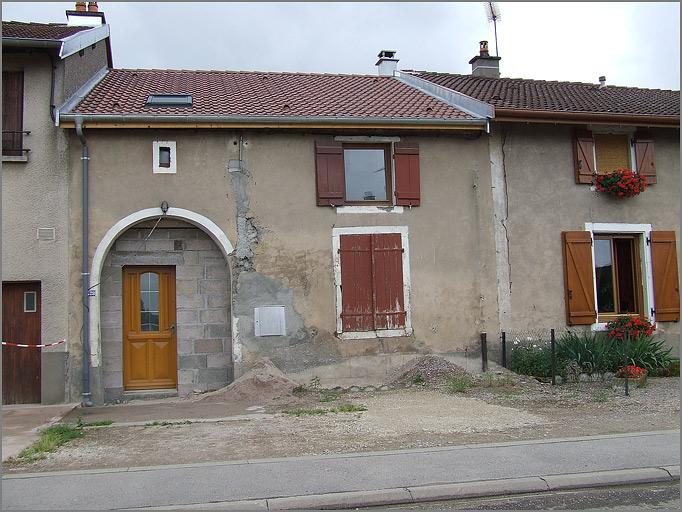 Ferme, élévation antérieure, ensemble face.