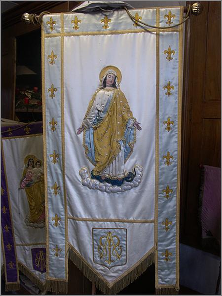 Bannière de l'Immaculée Conception : avers.