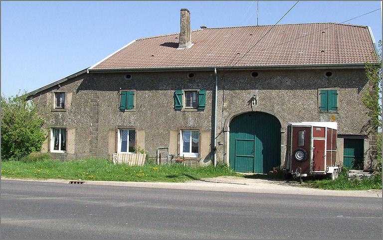 Ferme, élévation antérieure, ensemble face.