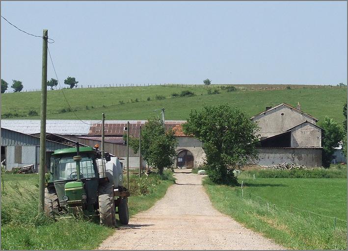 Ferme, élévation antérieure, ensemble face.