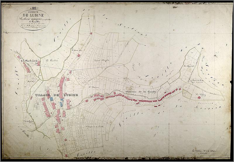 Cadastre de 1838, 5ème feuille.