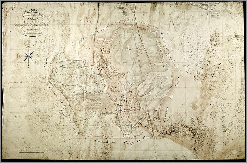 Cadastre de 1838, tableau d'assemblage.