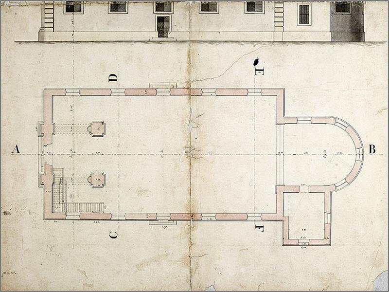 Plans, coupes et élévation. Détail : plan.