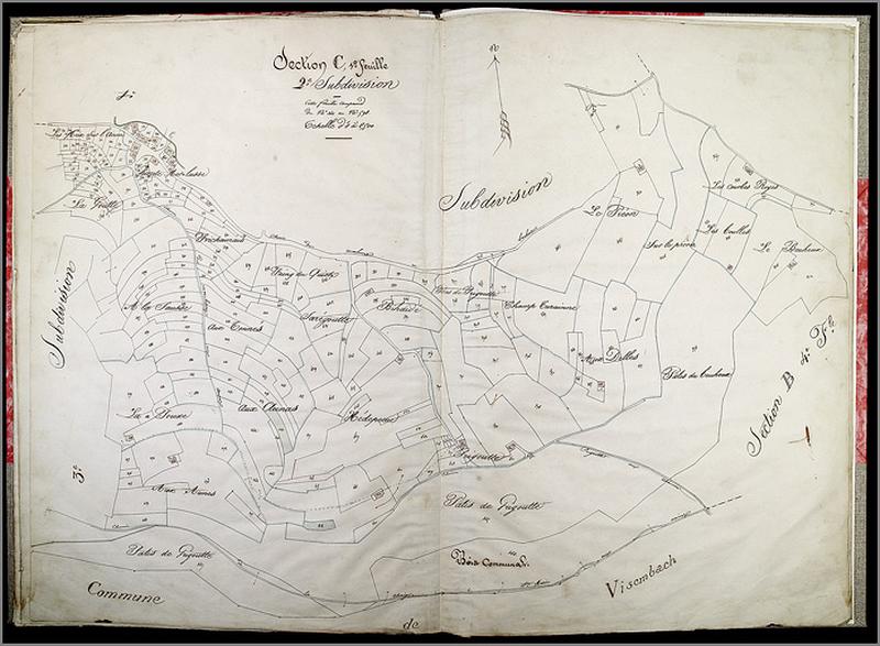 Atlas portatif, feuille C1-2 : Haute-Mer-Lusse