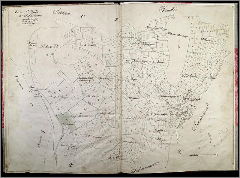 Atlas portatif, feuille C1-3 : Basse-Mer-Lusse