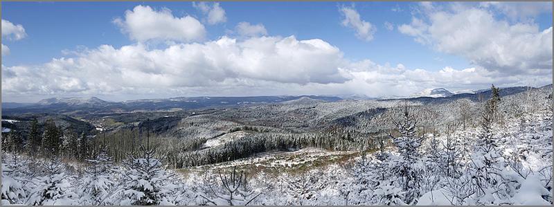 Vue générale du canton depuis le Patis de Grigoutte.