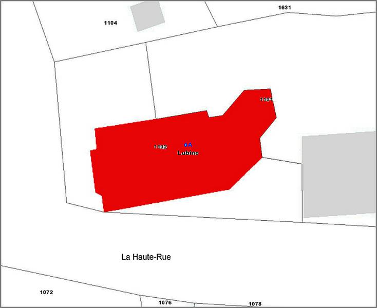 Cadastre actuel : localisation du bâtiment.