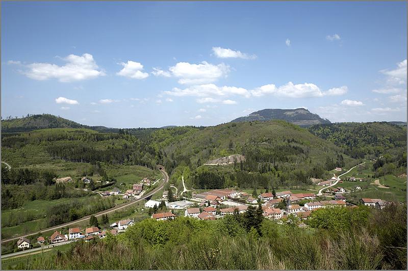 Vue du village depuis la Goutte-Chaumont.
