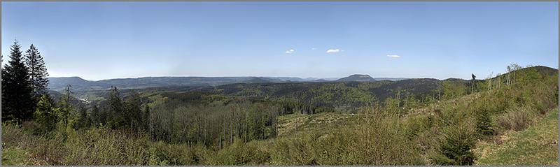 Vue panoramique depuis la Pouxe.