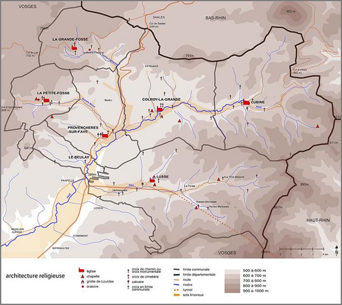 Cartographie de l'architecture religieuse.