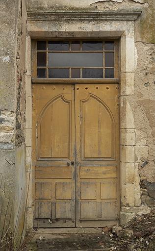 Porte côté jardin (élévation postérieure).