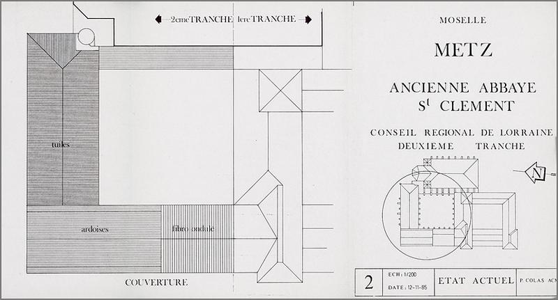 Plan de couverture : état en 1985.