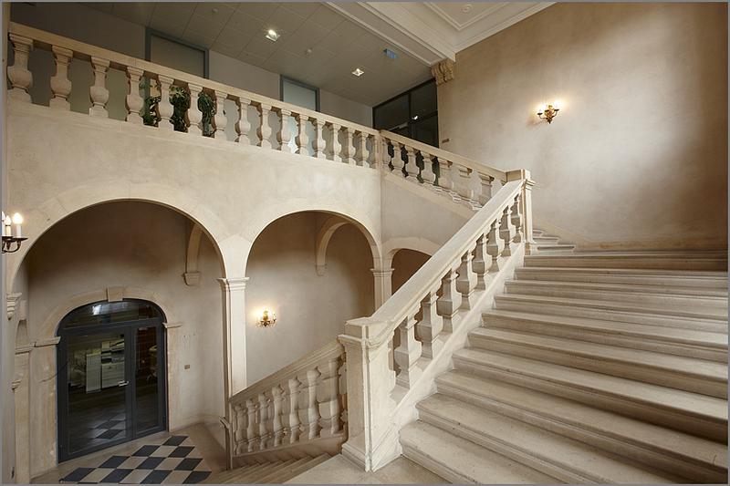 Escalier A dit Saint-Ignace, vue depuis la 6e volée.