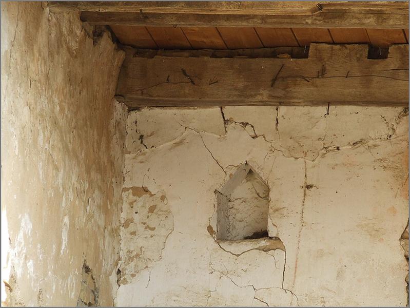 Ferme, élévation antérieure, niche, ensemble face.