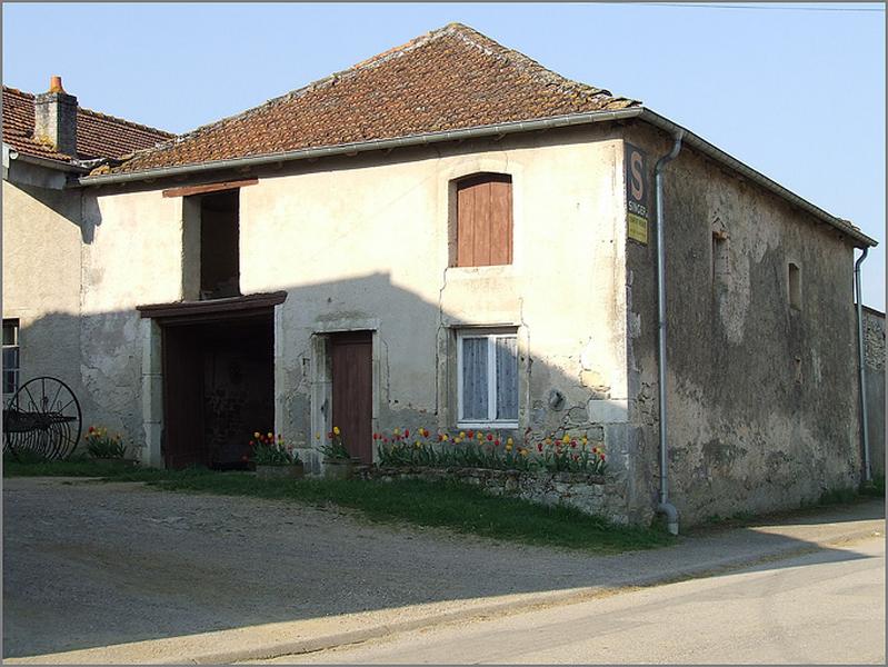 Maison de manouvrier, élévation antérieure, ensemble trois quarts droit