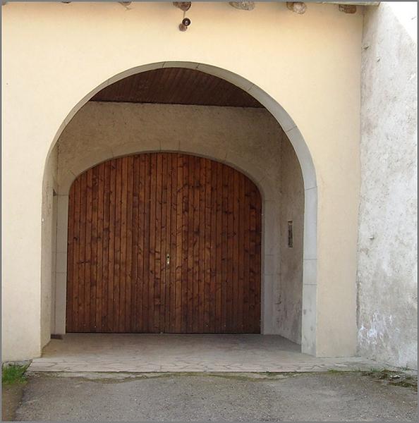 Ferme, élévation antérieure, vue du charri, ensemble face.