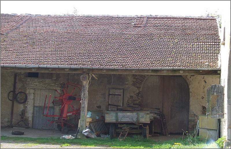 Ferme, élévation postérieure, ensemble face.