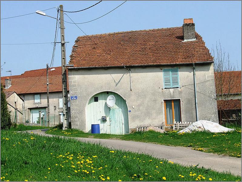 Ferme, élévation antérieure, ensemble face.