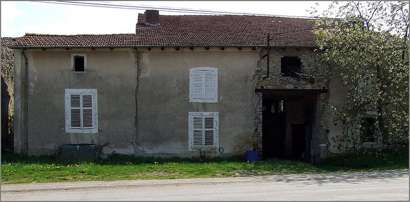 Ferme, élévation antérieure, ensemble face.