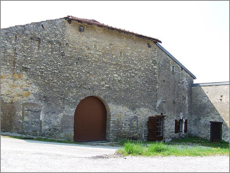 Ferme, élévation postérieure, ensemble trois quarts gauche.