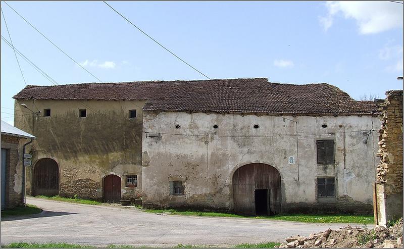 Ferme, élévation antérieure, ensemble face.