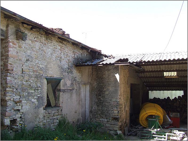 Ferme, élévation postérieure, ensemble trois quarts gauche.