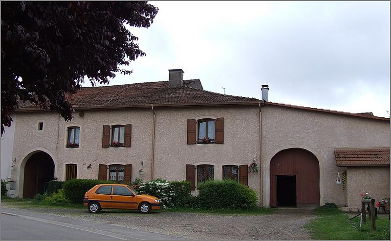 Ferme, élévation antérieure, ensemble face.