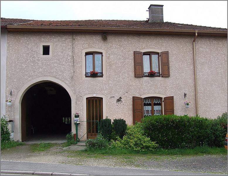 Ferme, élévation antérieure, ensemble face.
