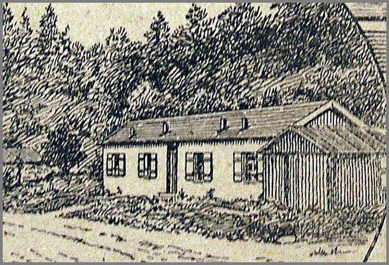 Vue du presbytère provisoire.