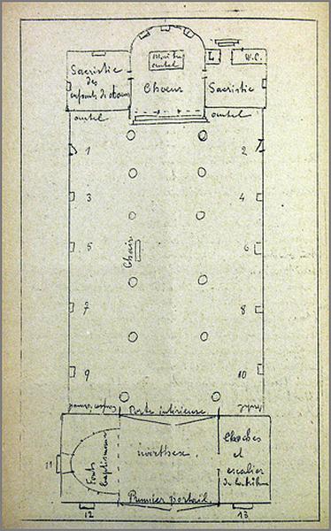 Plan de l'édifice.