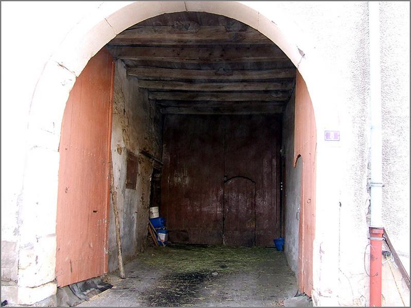 Ferme, élévation antérieure, vue du charri, ensemble face.
