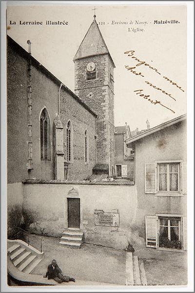 Vue d'ensemble depuis la rue de l'Eglise au début du 20e siècle.