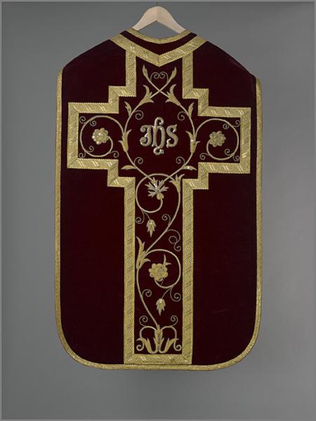 Chasuble, ensemble revers.