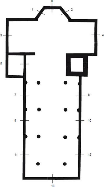 Localisation et numérotation des verrières.