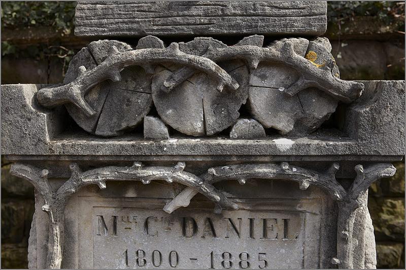 Croix, socle : détail