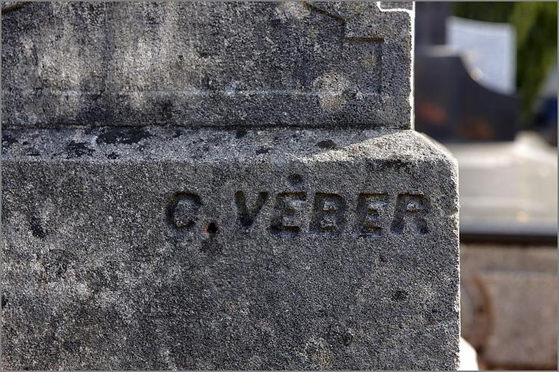 Tombeau de la famille Grabmeyer, détail : inscription (S3 A3 9)