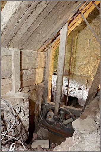 Scierie d'Erival, sous-sol, embiellage.