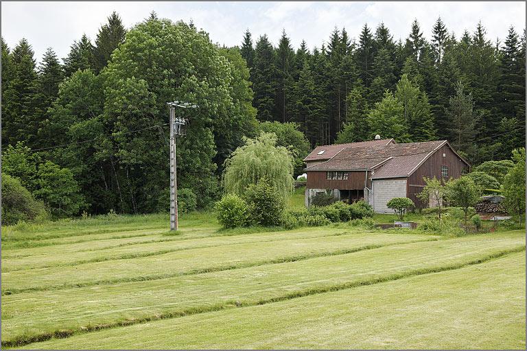 Scierie d'Erival, élévation postérieure.