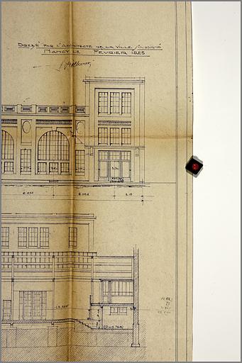 Elévations et coupes, détail (4).