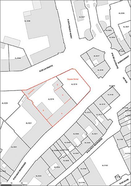 Plan cadastral annoté