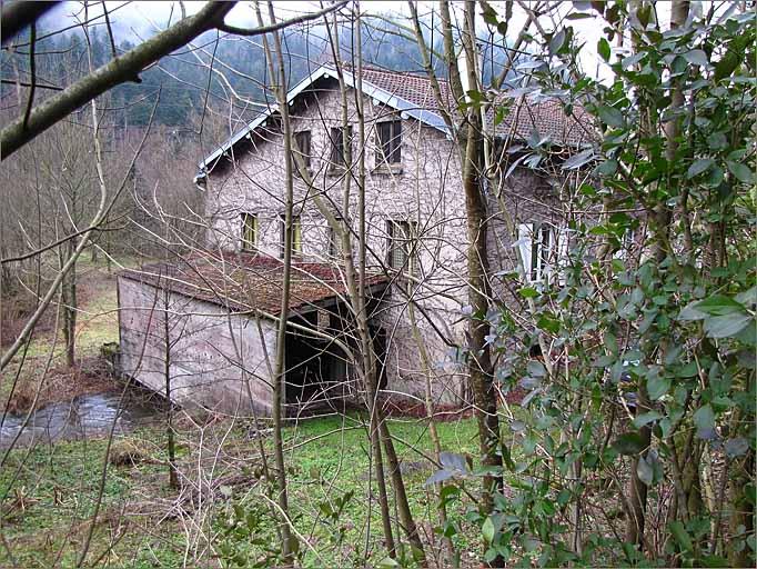 Scierie de Bonrupt, élévation latérale.