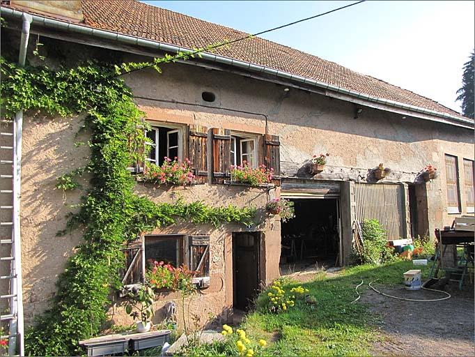 Scierie du Moulin, élévation antérieure.