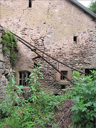Elévation latérale droite, détail des baies.