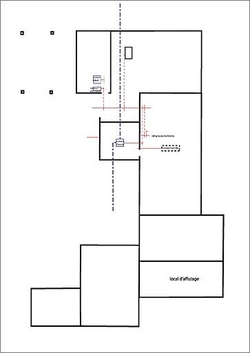 Plan schématique du sous-sol.