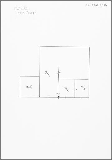 Schéma de distribution du rez-de-chaussée.