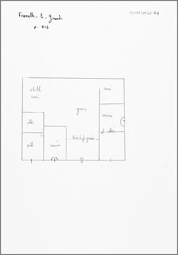 Schéma de distribution du rez-de-chaussée.
