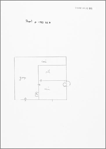 Schéma de distribution du rez-de-chaussée.