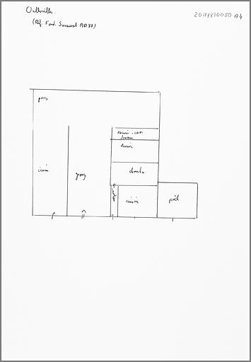 Schéma de distribution du rez-de-chaussée.